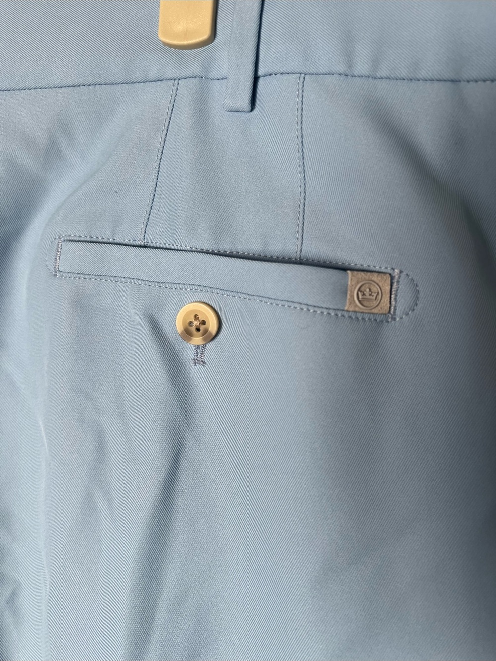 Peter Millar Crown Men’s Light Blue Performance Shorts Size 42 Golf Casual - Picture 13 of 15
